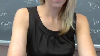 Cassideestarr teacher spanks herself in clasroom