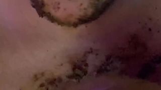 Scat whore close up