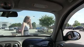 LindseyLove Blowjob in parking busy lot