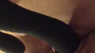 PLAYING WITH MY BIG BLACK VIBRATOR