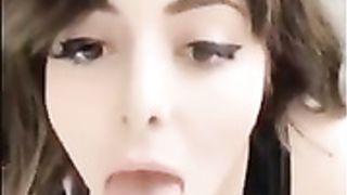 Momokun transparent dildo