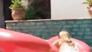 Bebe Rexha dancing and twerking in the pool w/ slowmo