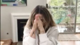 JoJo Levesque accidental boob flash w/ slowmo