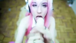 LanaRain Dildo Blowjob Cum