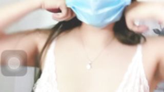 Beautiful Viet Girl shows her big tits during live