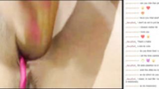 sexy brunete play with dildo