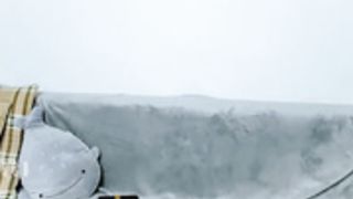 Sad Alien Smiles broadly, a-ha, it's her big smile lol