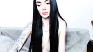 Sad Alien Smiles broadly, a-ha, it's her big smile lol