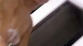 Melspirations having her ass rubbed by two girls in bat