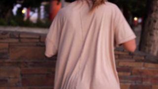 Long shirt bottomless in public