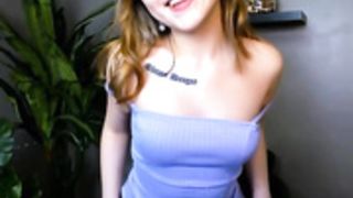 chloe_catherine_mykers non nude model squezzing boobs