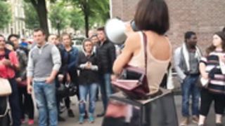 Kinky Milo Moiré Lets Strangers Touch Her Tits & Pussy