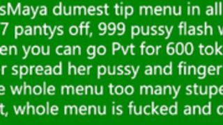 PrincessMaya dumbest tip menu of ALL time