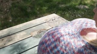 Beshine in a sweater