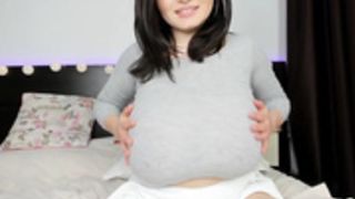 Busty_Ema Shark Grey Stretchy Blouse #2