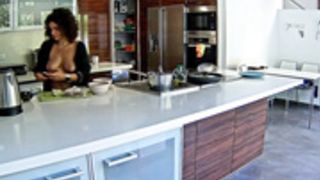 Reallifecam - Tesla naked breast in the kitchen