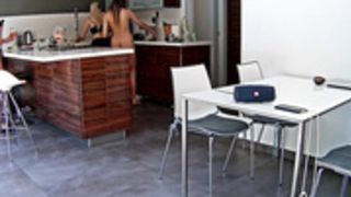 Reallifecam - Tesla and Elian nude coking in kitchen