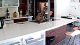 Reallifecam - Tesla and Elian nude coking in kitchen