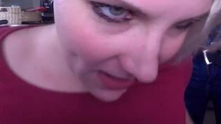 sexyspunkygirl, facial, swallowing cum, blowjob