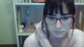 banananutella, topless, glasses, chatting