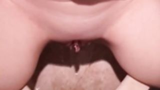 Gorgeous teen anal fucked in the bathroom and pissed on