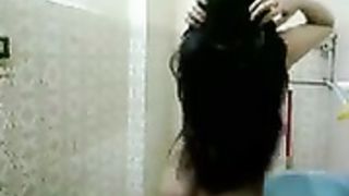 Amna Pakistani nude bathing show fingering  shower 003