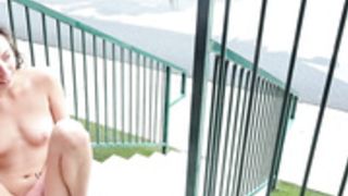 NN caught masturbating on porch