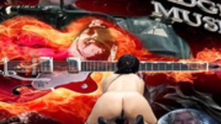 Ayssia kent istripper with the Badger band