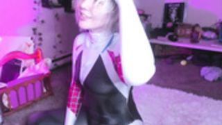 Spider Gwen Twerks For The Camera