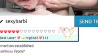 sexybarbi dildo show