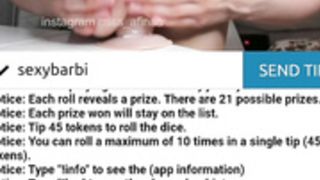 sexybarbi dildo show