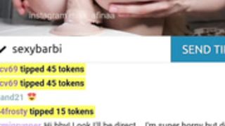 sexybarbi dildo show