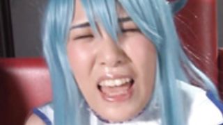 Aqua cosplay bondage