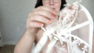 Meg Turney - Nude Lingerie Try On 1