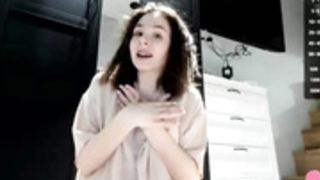 kiraknowles 210615 new shy girl shows panty, hand bra