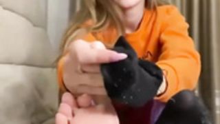quick sock removal,sexy teen feet