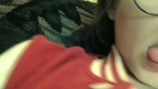 matildaxxx, teen, big boobs, fingering, glasses