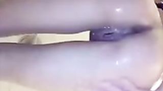 beautifull kitty taking a shower