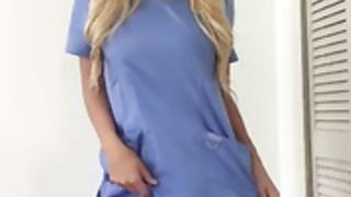 Polina Aura Nurse striptease