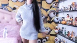 chica con lindo suerte