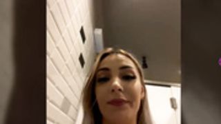 CharmingRuby show in public toilet WC