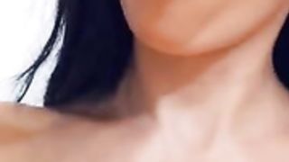 Iryna Ivanova sucks on the dildo