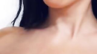 Iryna Ivanova sucks on the dildo