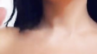 Iryna Ivanova sucks on the dildo