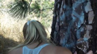 BlondeAdobo Hiking Creampie