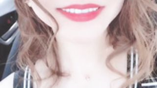 Anri Okita in a moving vehicle compilation