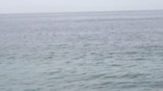 AC Tangerine Orange Bikini Workout @ The Beach