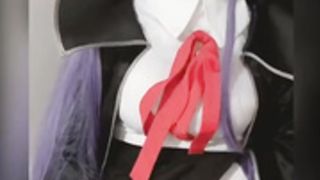 Kouhai BB plays with her stick