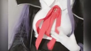 Kouhai BB plays with her stick