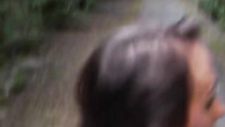 Corrida facial en el parque